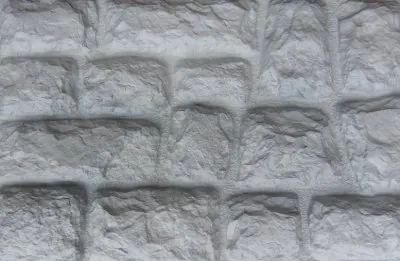 Фасадная панель Аэлит Камень крупный Белый