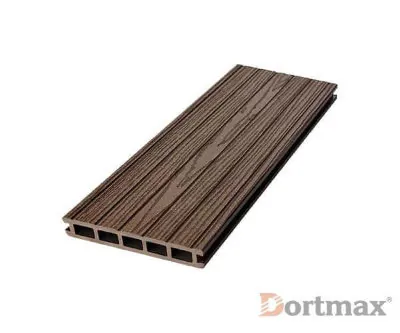 Террасная доска из ДПК FOLK PLUS Коричневый