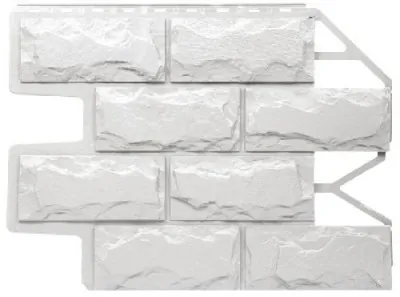 Фасадная панель FineBer Блок, Молочно-белый