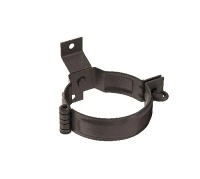 Водосток Aquasistem, Система 150/100 - Декоративный хомут трубы под дерево с комплектом крепления RR 32 Тёмно-коричневый matt