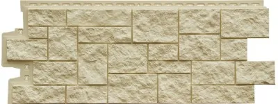 Фасадная панель Grand Line Дикий камень Стандарт бежевый
