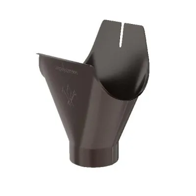 Водосток Aquasistem, система 125x90 - Воронка желоба RR 32 Тёмно Коричневый