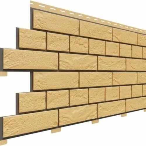 Фасадная панель Доломит Кирпич Славянка Желтый купить в Энгельсе