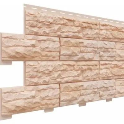 Фасадная панель Скалистый риф Премиум Терракотовый