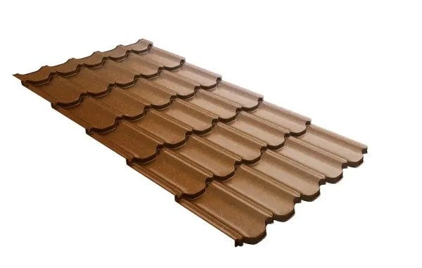 Металлочерепица квинта плюс с 3D резом 0,5 Quarzit Cuprum Steel купить в Энгельсе