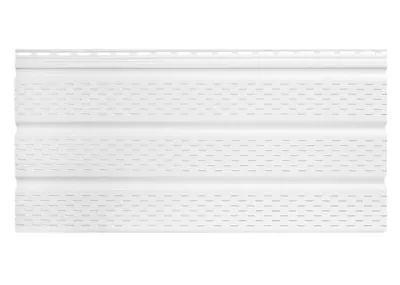 Софит к сайдингу ПЕРФОРИРОВАННЫЙ TECOS БЕЛЫЙ