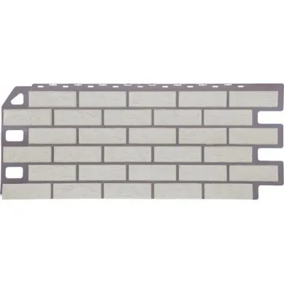 Фасадная панель FineBer, Кирпич, Мелованный белый
