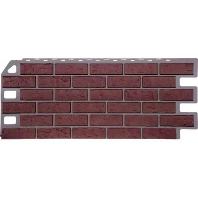 Фасадная панель FineBer, Кирпич, Красный