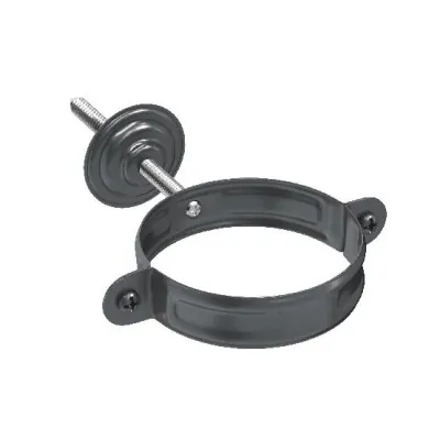 Водосток Aquasistem, система 150/100 - Комплект крепления трубы RAL 7024 Тёмно-серый