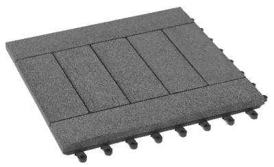 Модульный паркет ДПК GRINDERDECO Комфорт 5 Серый базальт