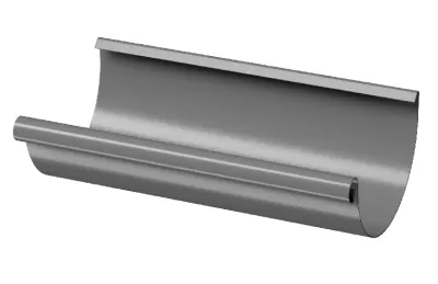 Желоб полукруглый D125 3 м Döcke STAL PREMIUM Графит, (RAL 7024)
