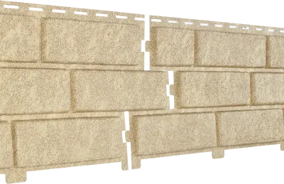 Фасадная панель Ю-Пласт Стоун Хаус Кирпич Песочный