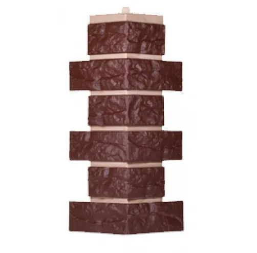 Угол T-Сайдинг-Кирпич Лондон Брик Коричневый купить в Энгельсе