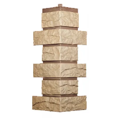 Угол T-Сайдинг-Кирпич Лондон Брик Пустынный