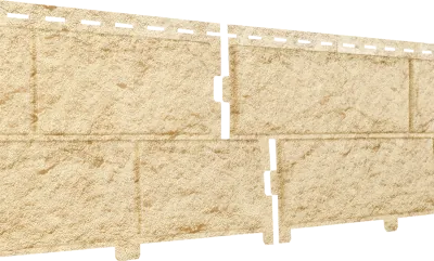 Фасадная панель Ю-Пласт Стоун-хаус камень золотистый (двойной замок)