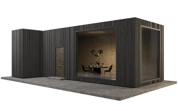 Фасадная панель GRINDERDECO, ДПК,двухсторонняя Серый базальт купить в Энгельсе