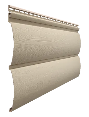 Виниловый сайдинг docke (дёке) - blockhaus D4,7T (под бревно), крем-брюле