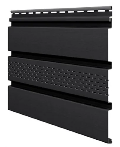 Софит ламинированный VOX UNICOLOR с центральной перфорацией, Графит купить в Энгельсе