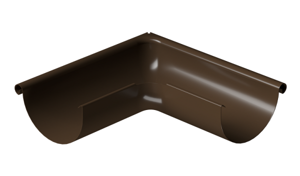 Угол внешний 90° D125 Döcke STAL PREMIUM Каштан, (RAL 8017) купить в Энгельсе