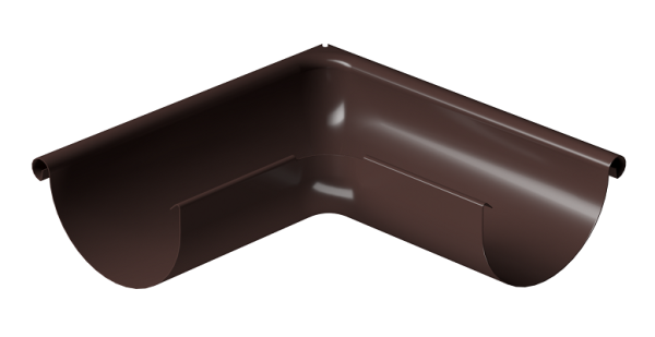 Угол внешний 90° D125 Döcke STAL PREMIUM Шоколад, (RAL 8019) купить в Энгельсе