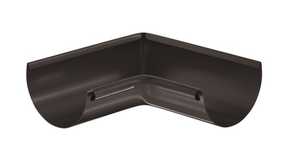 Водосток Aquasistem, система 125x90 - Угол желоба, внутренний 90° RR 32 Тёмно-Коричневый купить в Энгельсе