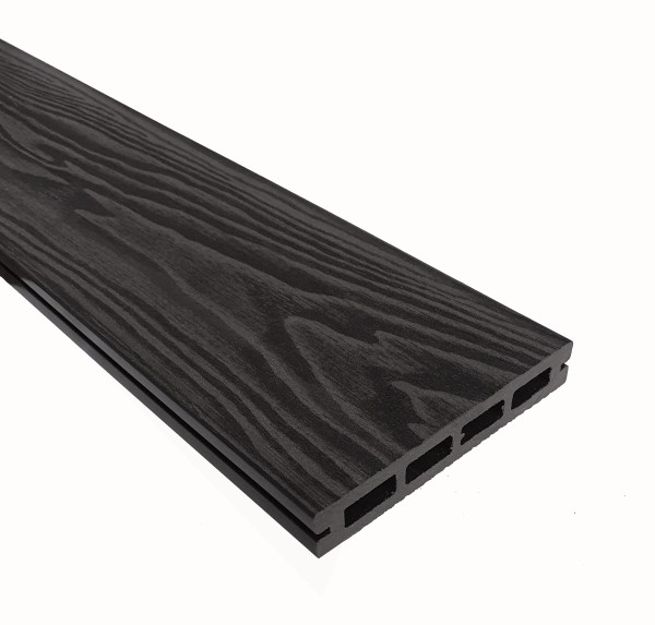 Террасная доска из ДПК Terrapol Смарт 3D Пустотелая с пазом Черное дерево купить в Энгельсе