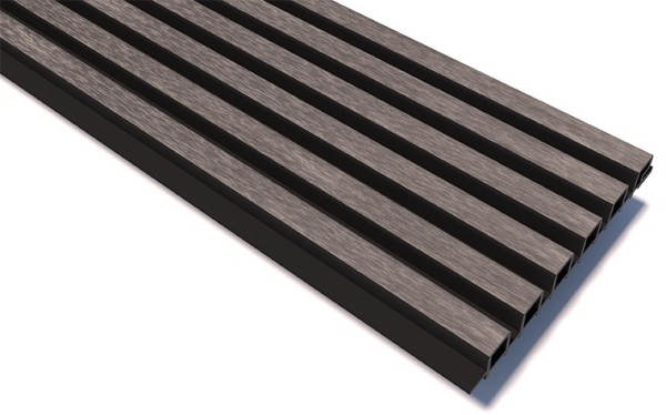 Реечные панели WOODVEX Lines Ultra Smoke gray купить в Энгельсе