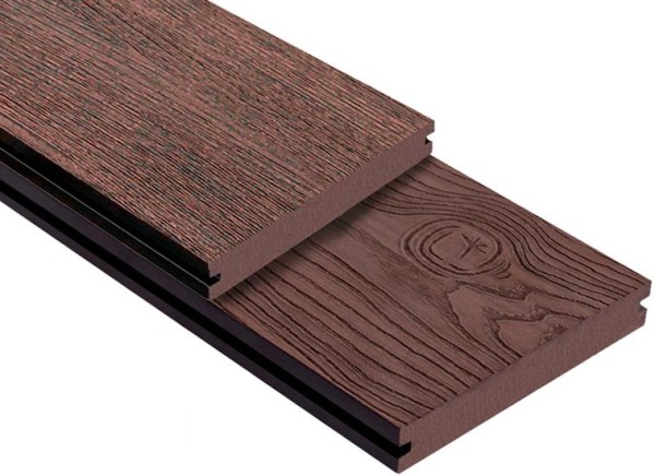 Террасная доска ДПК Outdoor 3D полнотелая STORM/OCEAN BROWN коричневая микс купить в Энгельсе