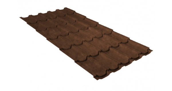 Металлочерепица квинта плюс 0,45 Safari Twincolor Brown купить в Энгельсе