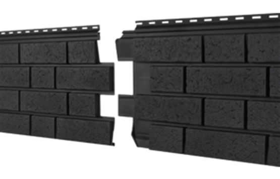 Фасадная панель Ю-пласт Стоун Хаус S-Lock Клинкер Нордик Графитовый купить в Энгельсе