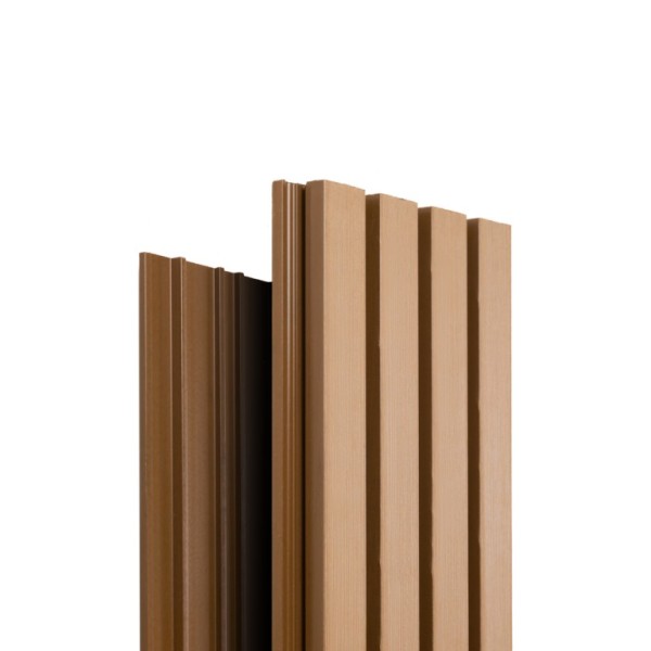 Фасадная доска Ecodecking Техно реечная 200х26х3000 Бронза купить в Энгельсе