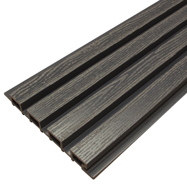 Фасадная доска из ДПК Faynag Wood Рейка Мокрый Асфальт купить в Энгельсе