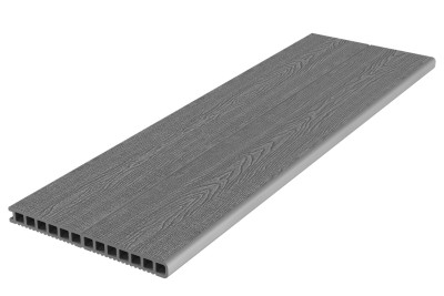 Ступень ДПК Deckron Woodlike 317x28x4000 мм, серый
