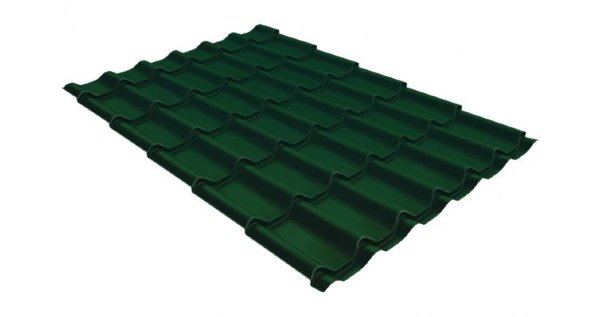 Металлочерепица классик 0,5 Satin RAL 6005 зеленый мох купить в Энгельсе