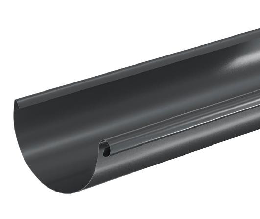 Водосток Aquasistem, система 125x90 - Водосточный желоб 3.00м RAL 7024 Тёмно-серый купить в Энгельсе