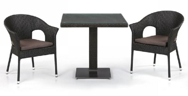 Комплект плетеной мебели AFINA из иск. ротанга T605SWT/Y79A-W53 Brown 2Pcs купить в Энгельсе