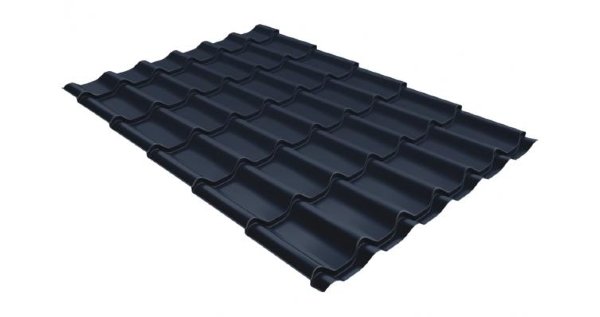 Металлочерепица классик 0,5 Satin RAL 7024 мокрый асфальт купить в Энгельсе