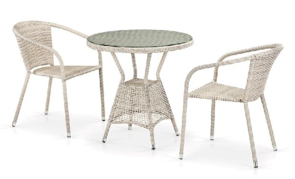 Комплект плетеной мебели AFINA из иск. ротанга T705ANT/Y137C-W85 Latte 2Pcs купить в Энгельсе
