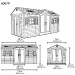 Сарай пластиковый LifeTime 15x8 DD купить в Энгельсе