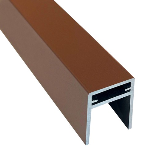 П-профиль Алюминиевый EasyDecking 35x25 Коричневый купить в Энгельсе