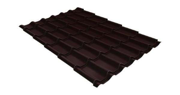 Металлочерепица классик 0,5 Satin RAL 8017 шоколад купить в Энгельсе