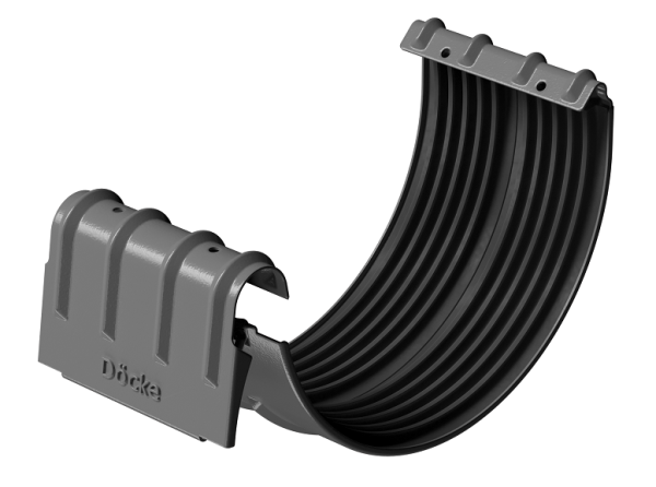 Соединитель желобов D125 Döcke STAL PREMIUM Графит, (RAL 7024) купить в Энгельсе