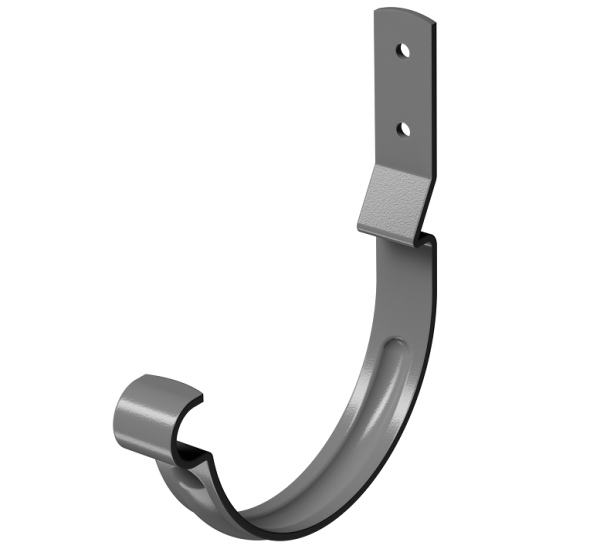 Карнизный крюк короткий (гнутый) D125 Döcke STAL PREMIUM Графит, (RAL 7024) купить в Энгельсе