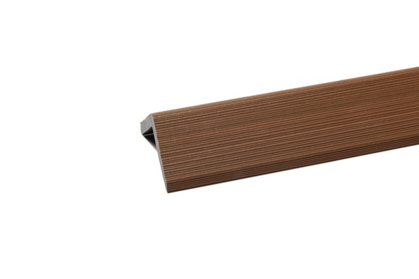 Уголок торцевой Ecodecking Скай коэкструзия 45х45х3000 Тик купить в Энгельсе